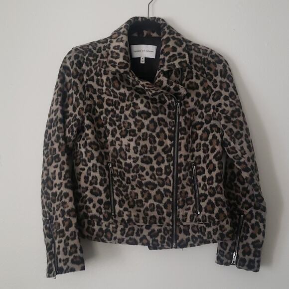 Cupcakes and Cashmere Margaux Leopard Moto Jacket - Picture 6 of 11
